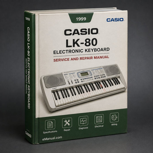 Service Manual CASIO LK-80 Electronic KEYBOARD 1999