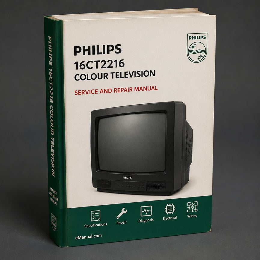 Service Manual PHILIPS 16CT2216 COLOUR TELEVISION