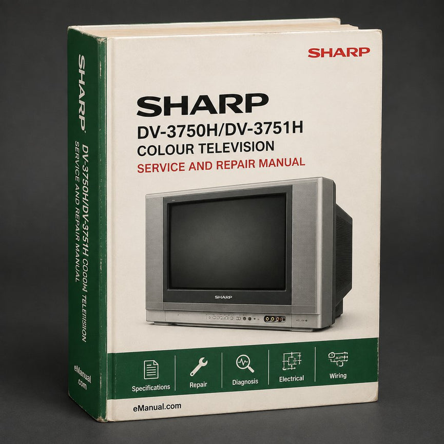 SHARP DV-3750H/DV-3751H COLOUR TELEVISION Repair Manual
