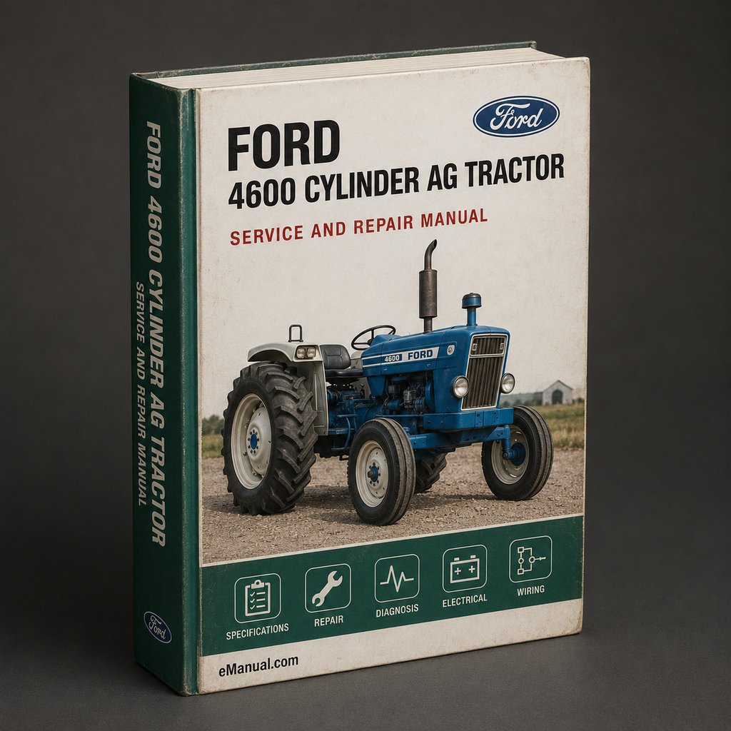 Ford 4600 3 CYLINDER AG Tractor ILLUSTRATED Parts List Manual