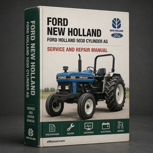 Ford New Holland 5030 4 CYLINDER AG Tractor ILLUSTRATED Parts List Manual
