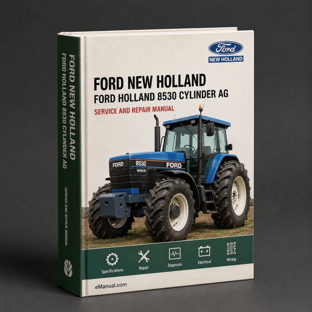Ford New Holland 8530 6 CYLINDER AG Tractor ILLUSTRATED Parts List Manual