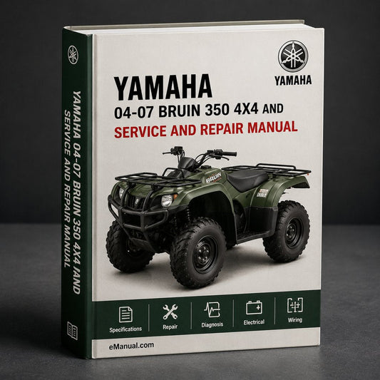 Yamaha 04-07 BRUIN 350 4X4 Service Manual and Owners Manual ATV Workshop Shop Repair Manual