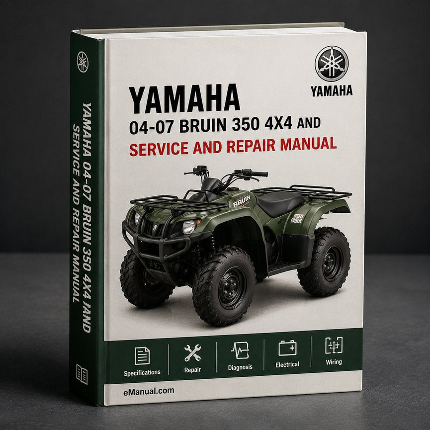 Yamaha 04-07 BRUIN 350 4X4 Service Manual and Owners Manual ATV Workshop Shop Repair Manual