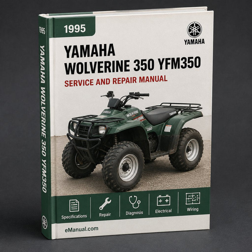 Yamaha Wolverine 350 Service Manual Repair 1995-2009 YFM350