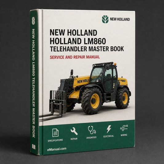 NEW Holland LM860 TELEHAndLER MASTER ILLUSTRATED Parts List Manual BOOK