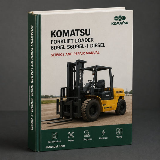 KOMATSU FORKLIFT Loader 6D95L S6D95L-1 DIESEL Engine WORKASHOP Shop Service Manual