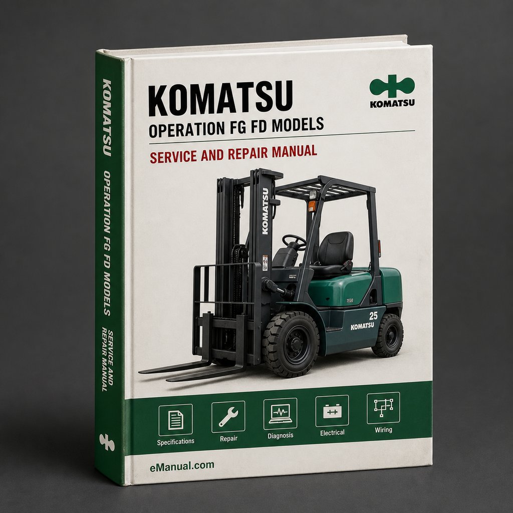 KOMATSU Operation Maintenance Manual FG FD ModelS