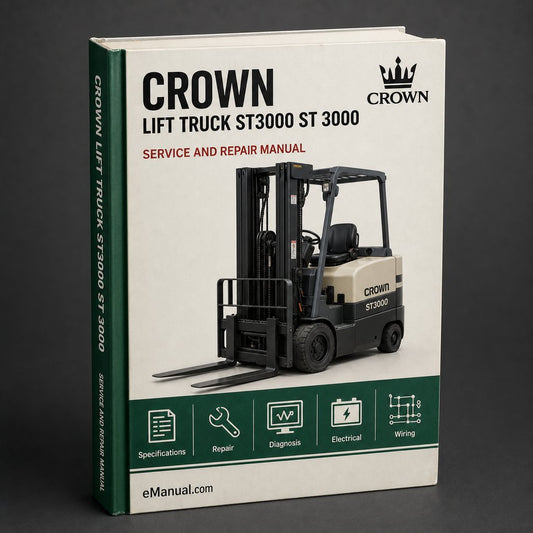 CROWN Lift Truck ST3000 ST 3000 Parts PART Manual