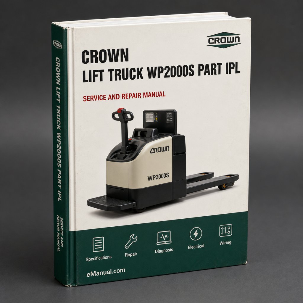CROWN Lift Truck WP2000S Parts PART IPL Manual
