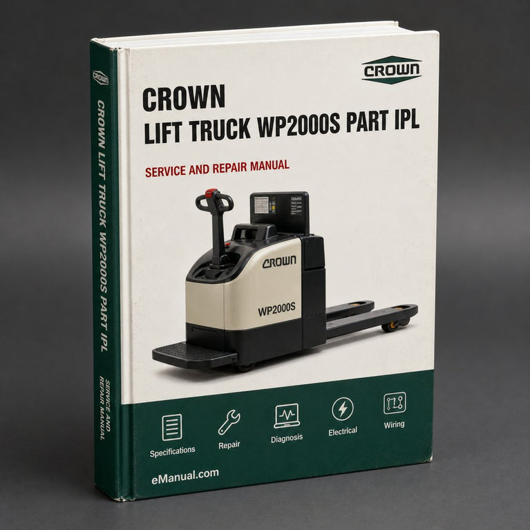 CROWN Lift Truck WP2000S Parts PART IPL Manual