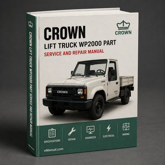 CROWN Lift Truck WP2000 Parts PART Manual