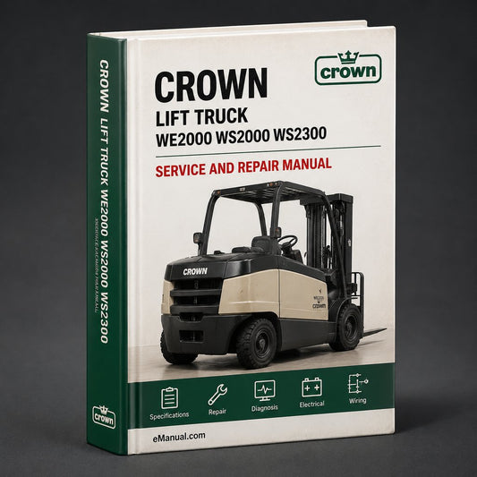 CROWN Lift Truck WE2000 WS2000 WS2300 Parts PART Manual